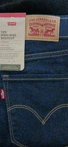New with tags Women's 725 high-rise bootcut size L26 W30 blue jeans